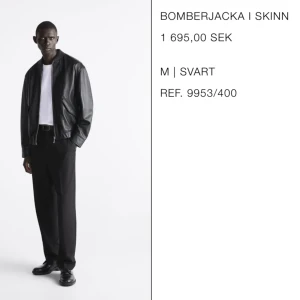 Skinnjacka - Skinnjacka från Zara, från herravdelningen men passar tjejer minst lika bra! Äkta skinn, köpt för 1695 och endast använt fåtal gånger, Max 5 ggr! I nyskick. 