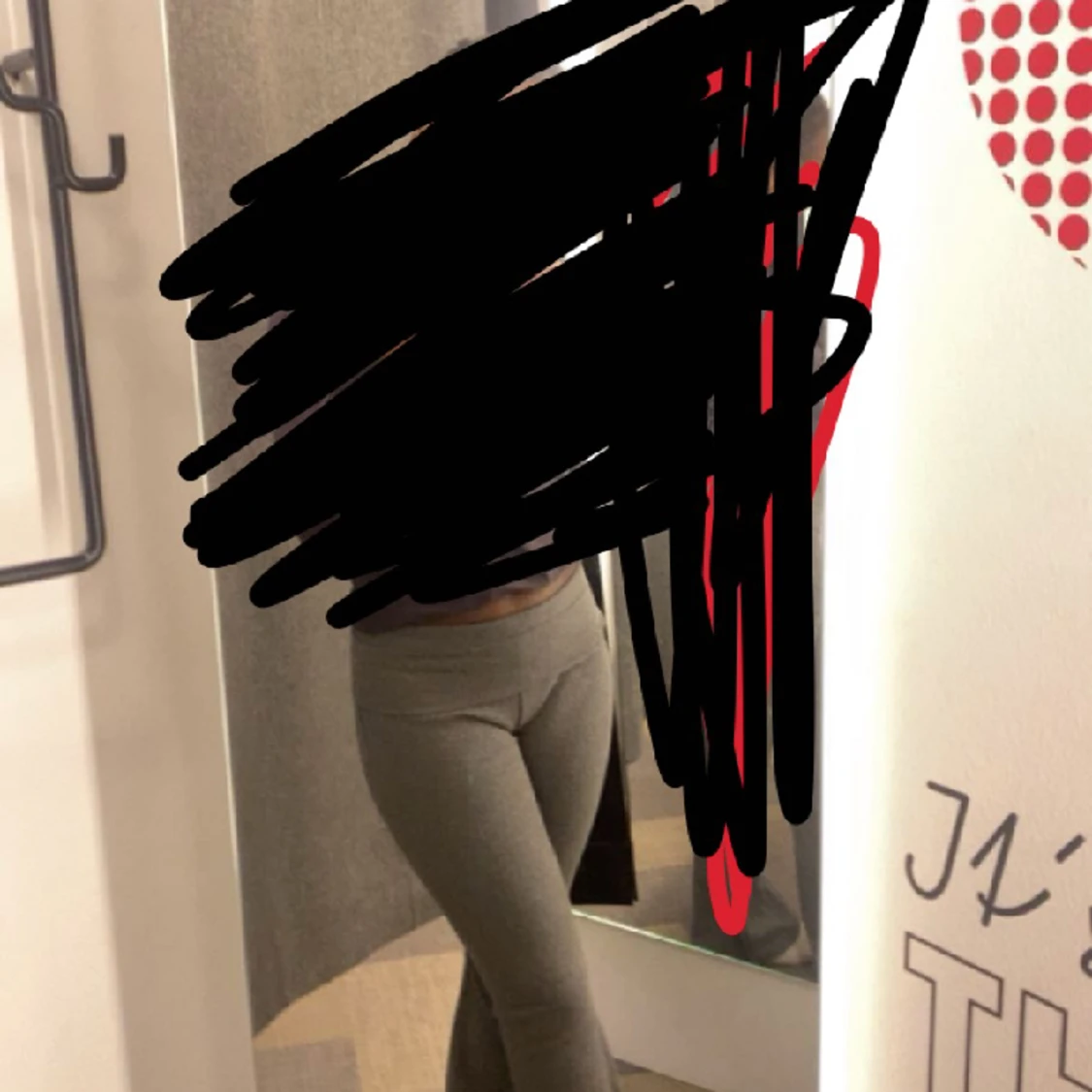 Mörk gråa ”yoga pants”