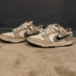 Dunk low grå - Väldigt bra skick då skorna inte används många gånger. Även helt nya skorsnören då dem var lite smutsiga! Priset kan diskuteras!