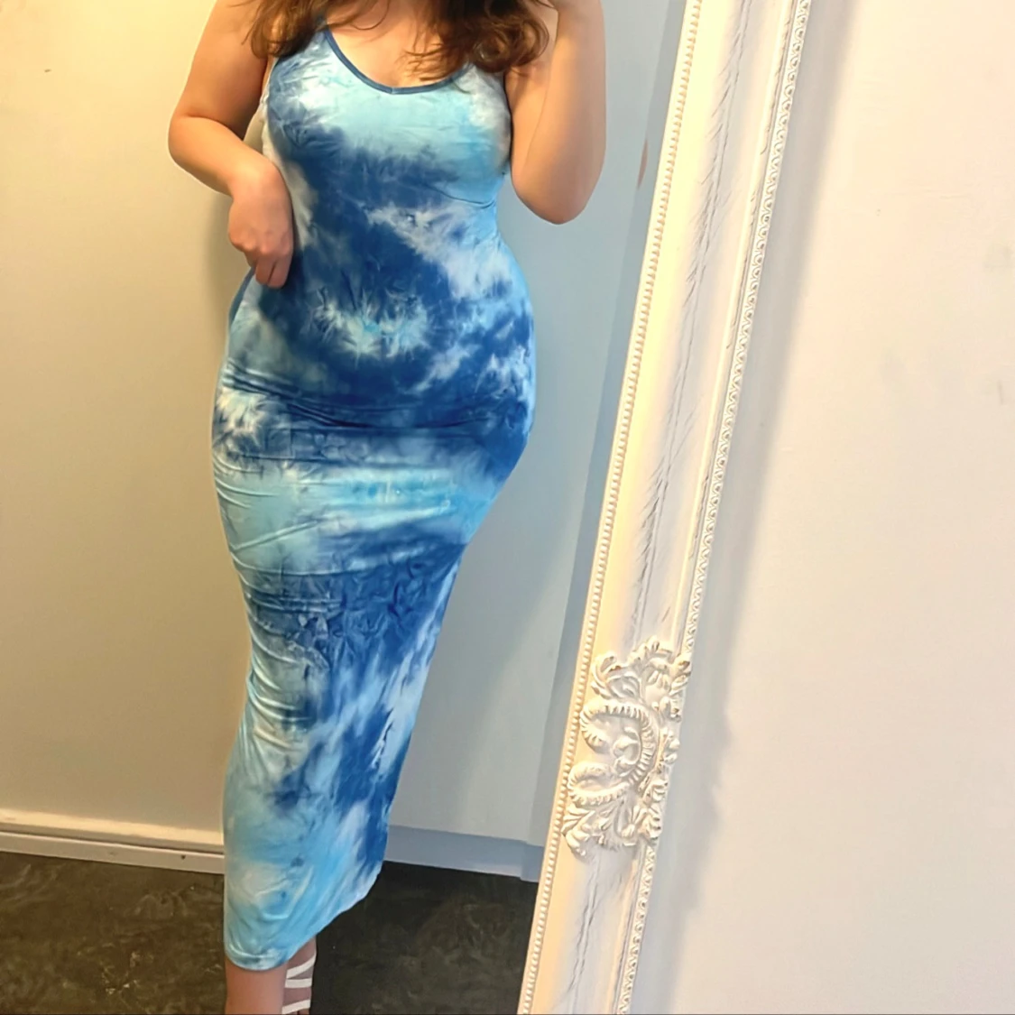 Blå klänning  - 90