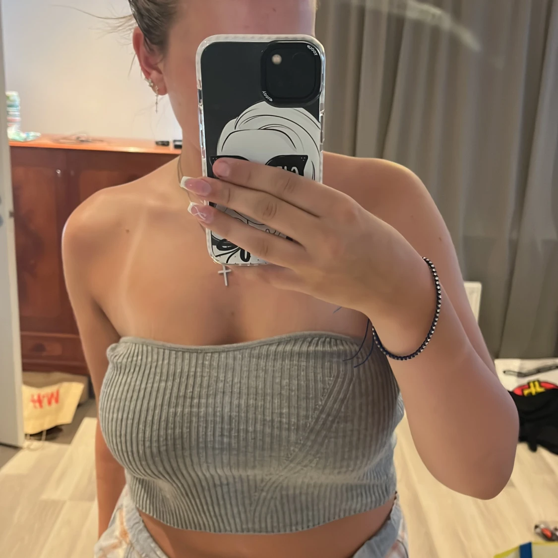 Stickad tröja utan armar - 90