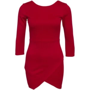  - Röd snygg partyklänning i oanvänt skick med tags kvar!