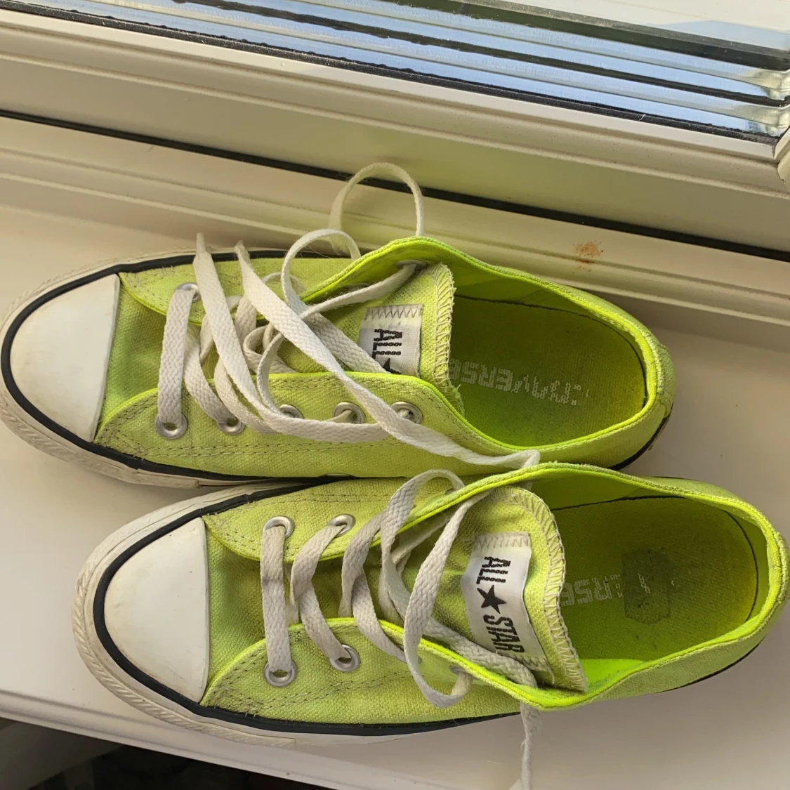 Limegröna låga converse!🥒🪀 - 90