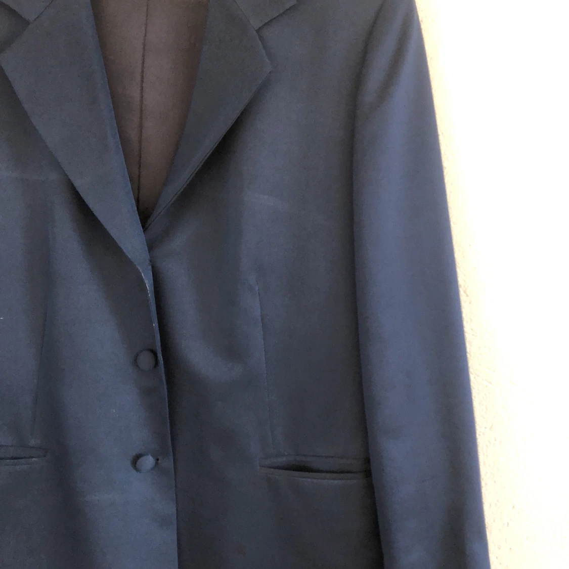 Kornblå kavaj i siden - 90