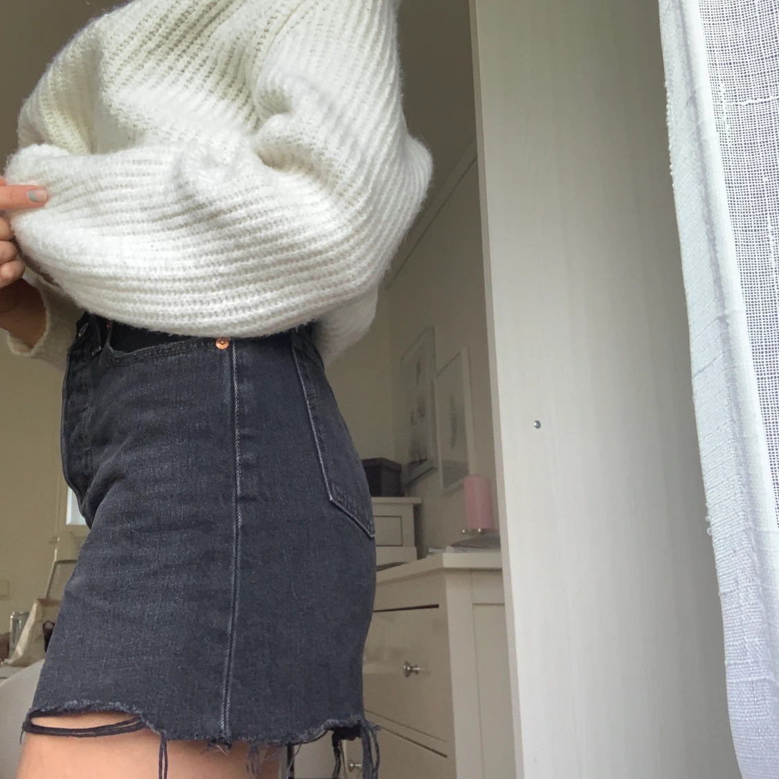 Levis kjol deconstructed skirt