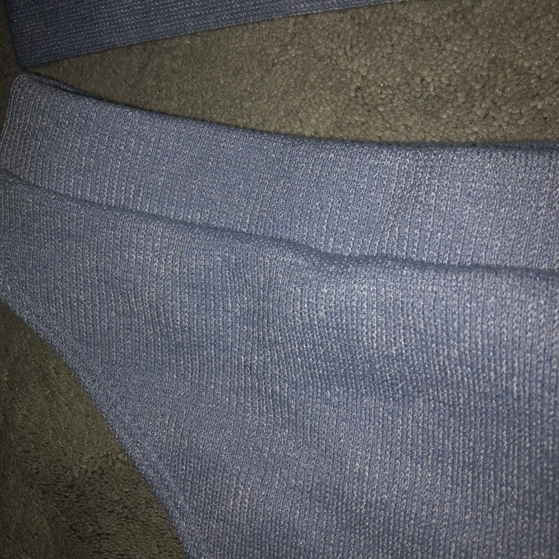 Ljusblå, virkad och högmidjad oanvänd bikini - 91