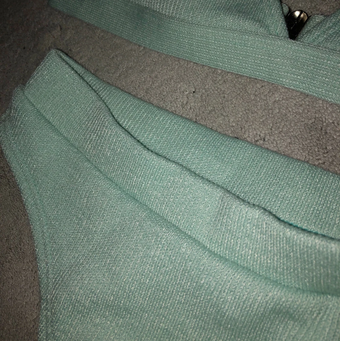 Virkad högmidjad shein bikini mintgrön  - 91