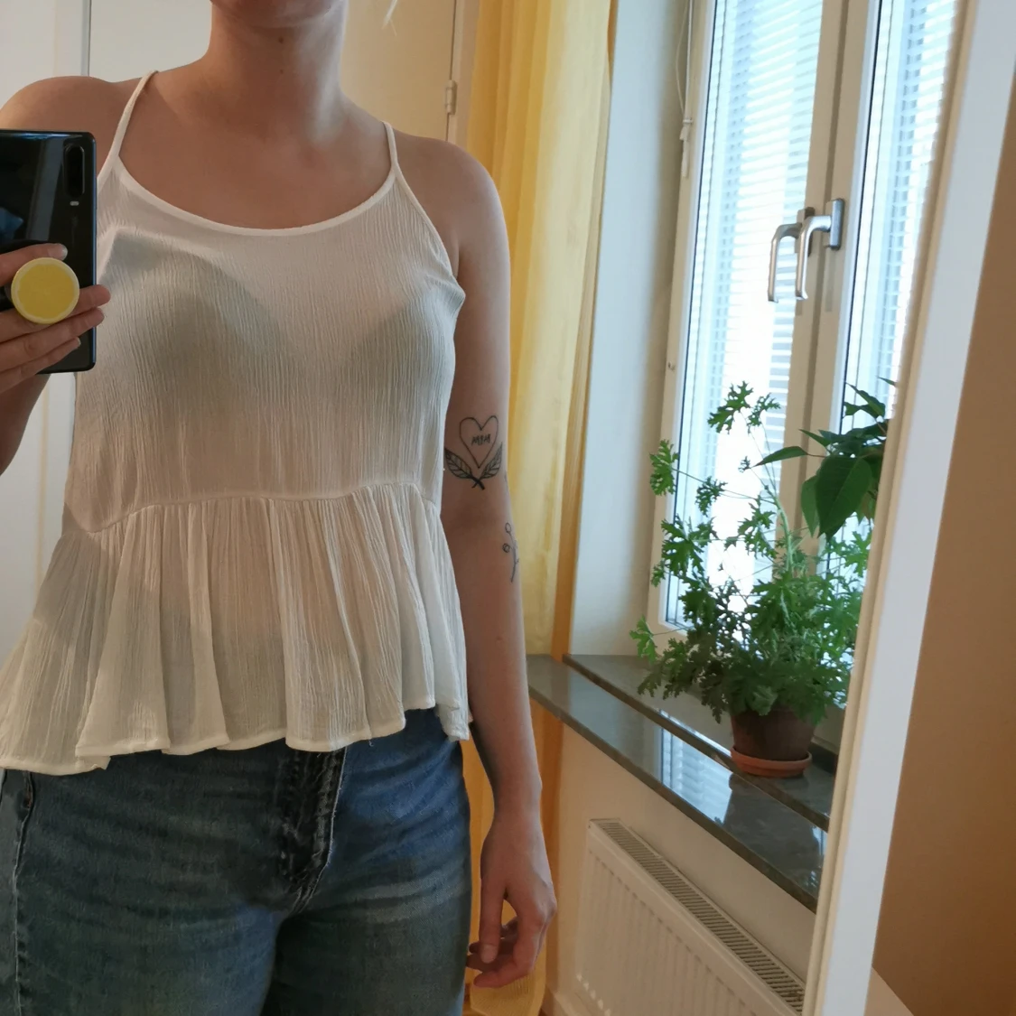 Monki vitt linne i strl XS - 90