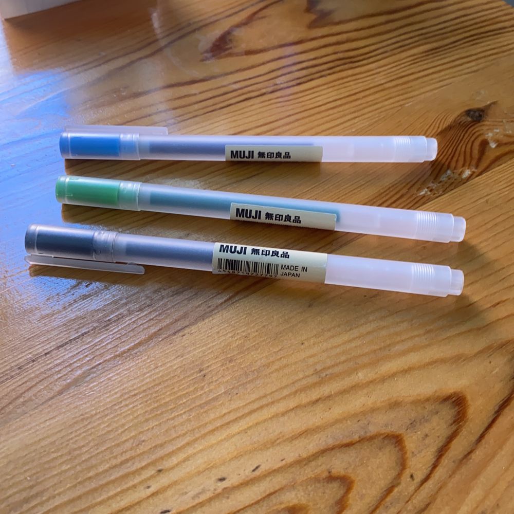 Muji pennor flera färger | Plick Second Hand
