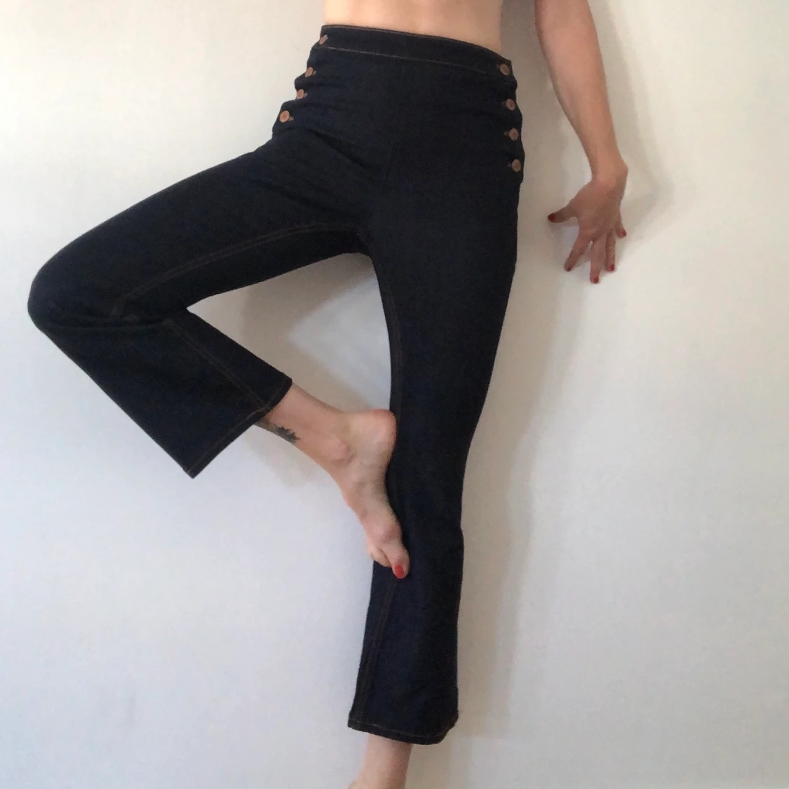 Sailorjeans med knappar - 90