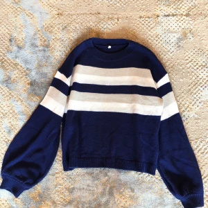 Blue stripped sweater - Puffy sleeves. Super cozy. Worn a few times, perfect conditions. 