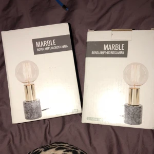 - Marmor bordslampa oanvända. Original pris 200kr styck! Säljer två för 200kr. 