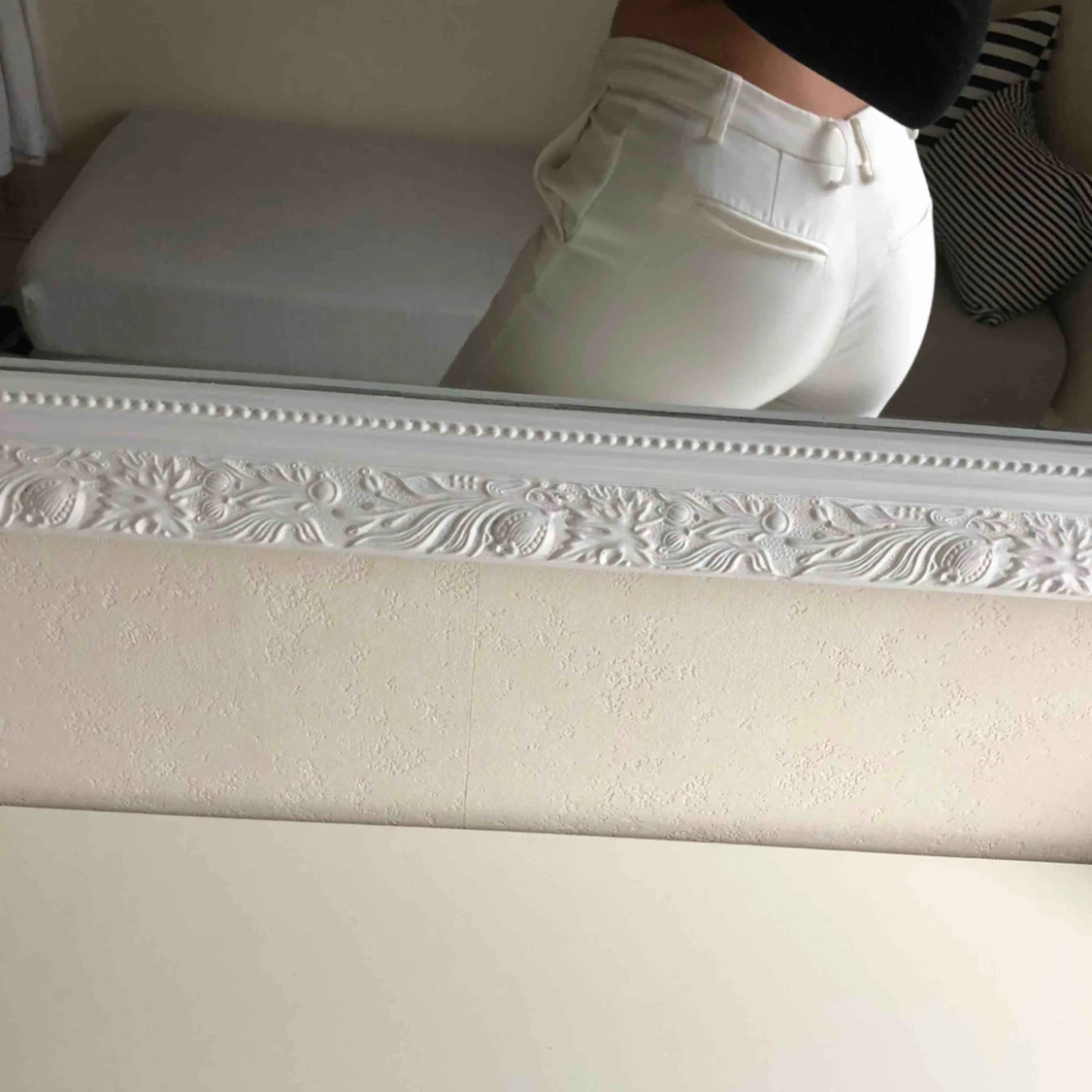 Vita kostymbyxor  - 90