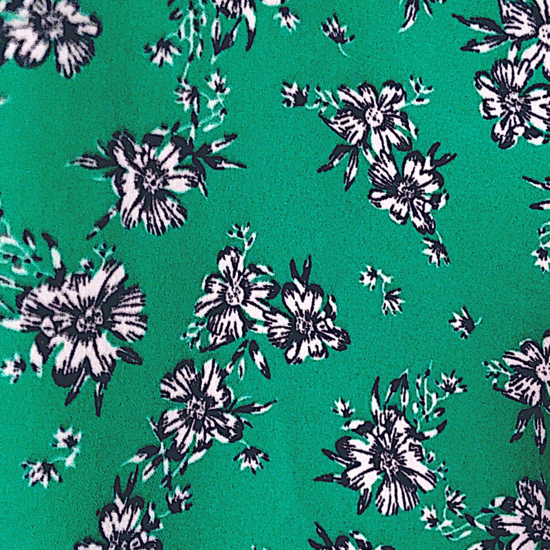 Grön och Blommönstrad Tröja - Strl 34 - 90