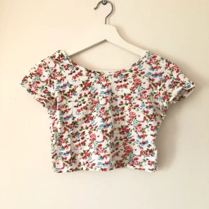 Cropped top  - Blommig crop top, jättesöt. Knappt använd. Passar XS