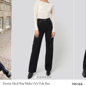 Svarta jeans från NAKD - storlek 34, inte alls använda pågrund av att de är för små, pris kan diskuteras