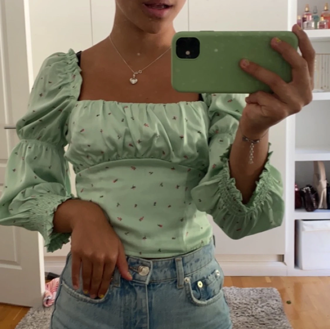 Grön blommig blud 🤩