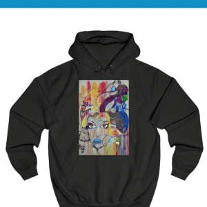 The cool elephant hoodie  - The cool elephant hoodie, svart strl xs men passar S också. Nyskick, använd kanske 2 ggr. Nypris 600, kan fraktas. Tryck: painted Woman. Pris inkl frakt 420