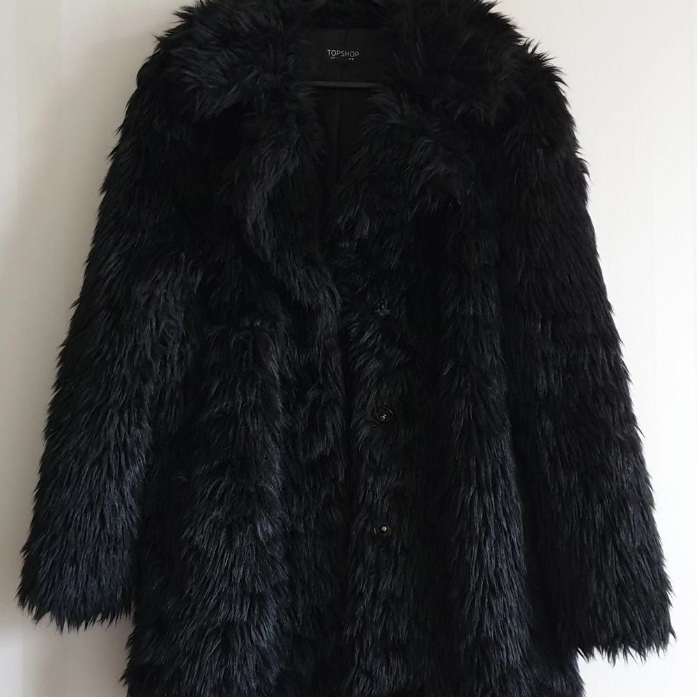 Topshop urban shaggy faux fur clearance coat