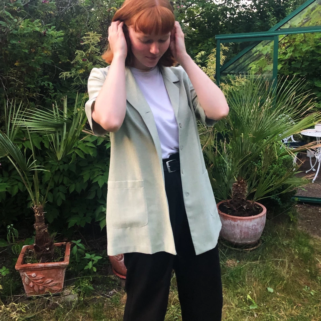 Grön skjorta jacka - 90