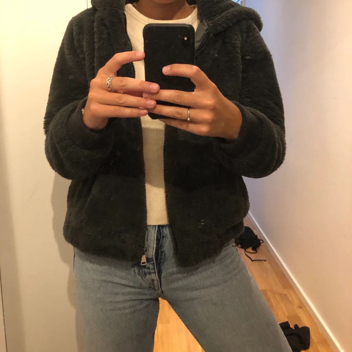 Grå Teddy jacket  - 91