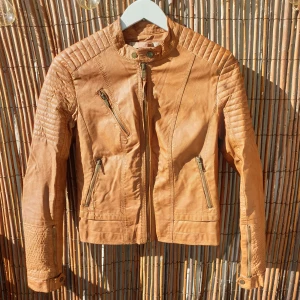 Brown fake leather jacket - Bershka- brown fake leather jacket. Size M - can work for S as well. Good condition.