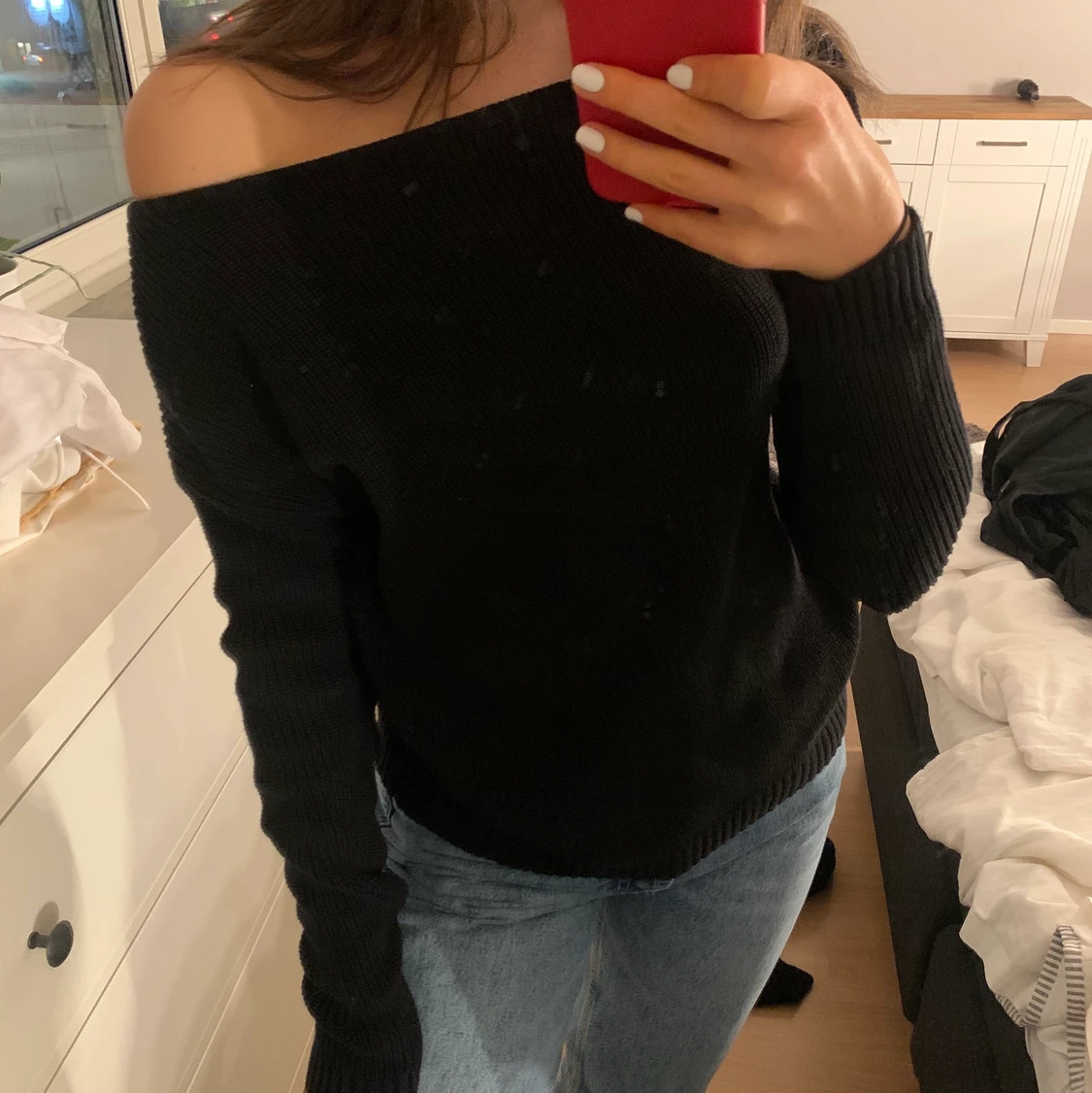 Oneshoulder tröja - 90