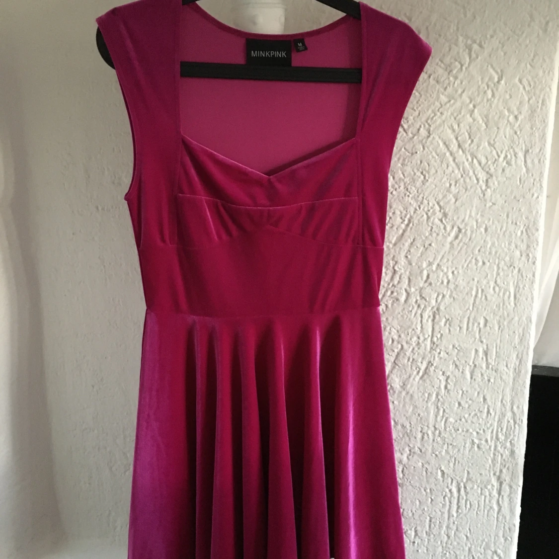 Rosa sammetsklänning  - 91