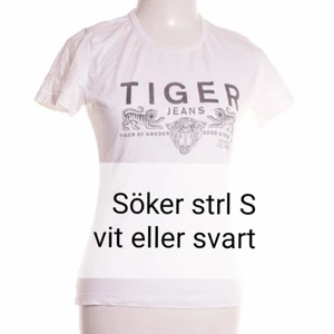 Tiger of sweden  - Söker denna t-shirt i storlek S (dam modell) Svart eller vit färg spelar ingen roll 😊