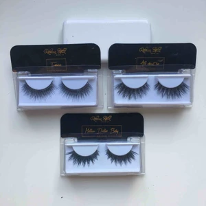  - Tre lösögonfransar från Rebecka Stella Make Up. Finns i sorterna All about me, Million dollar baby och Famous. 30kr per paket och 80kr för alla tre.