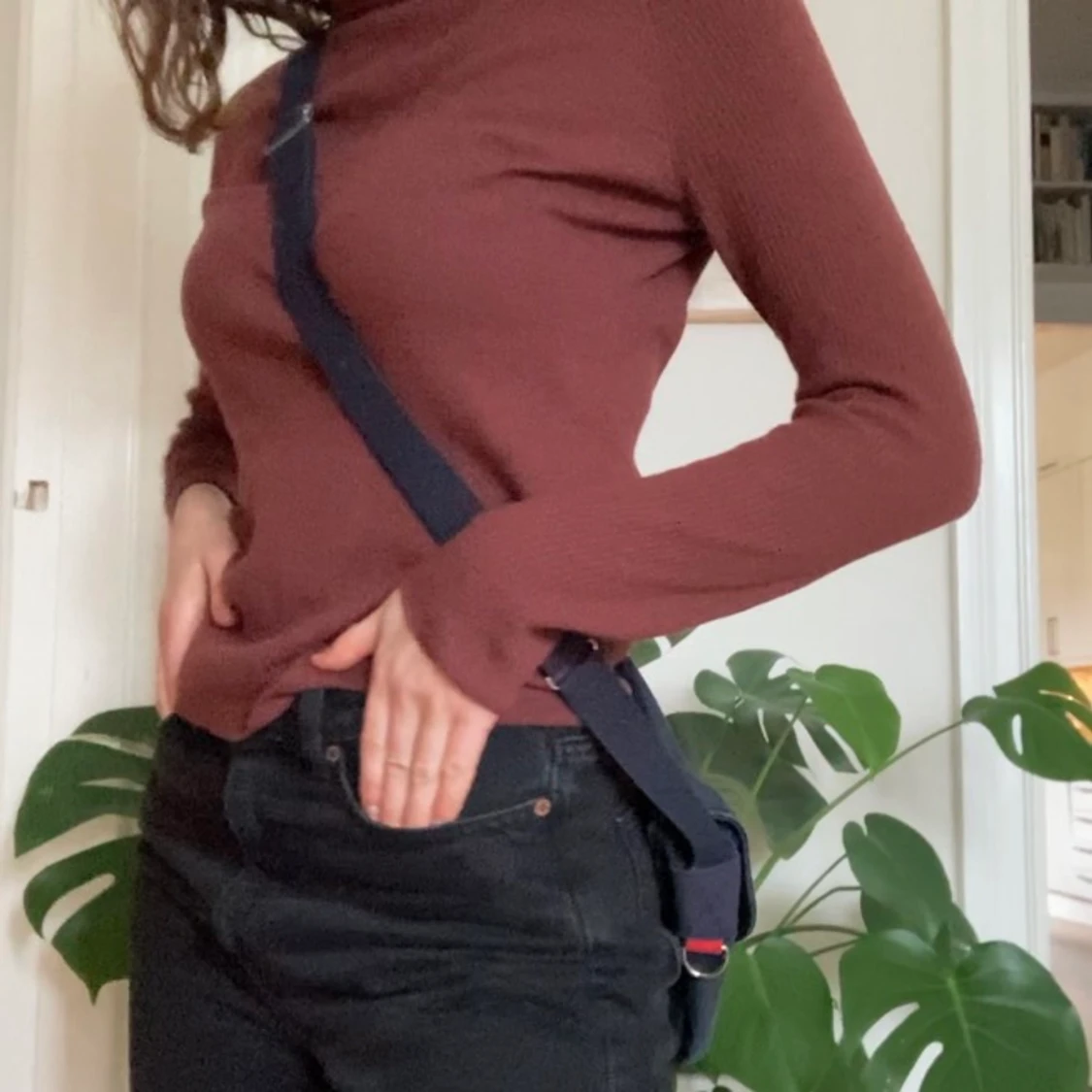 Blå marimekkoväska - 90