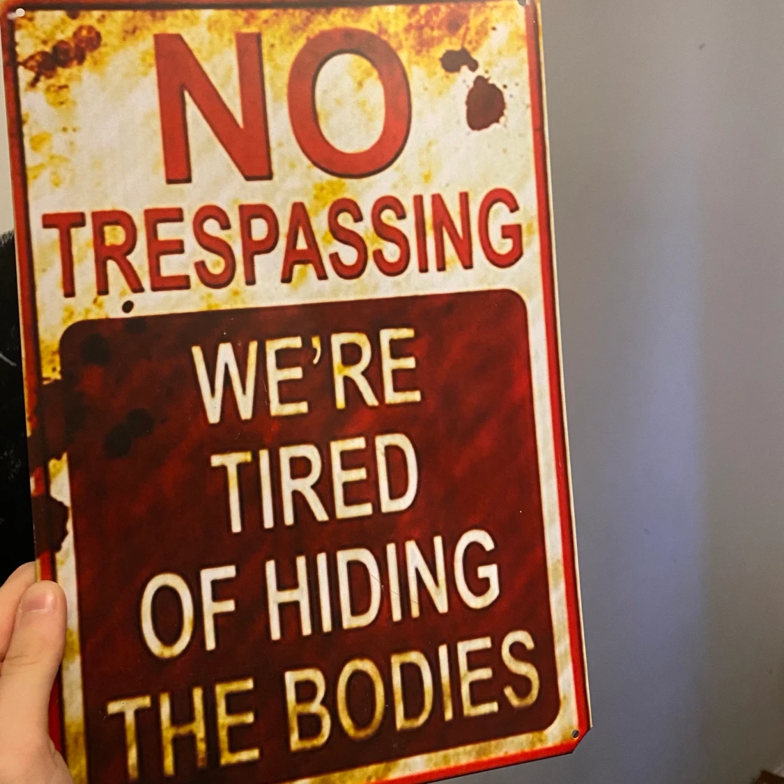 No Trespassing skylt 