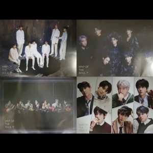 Bts posters  - Säljer mina officiella BTS posters! De är köpta från weverse. Jag har bara satt upp den första versionen då det är lite ”kludd fläckar” på baksidan men absolut inget man märker till direkt. Alla är i bra skick. 149 för alla, en för 49. Skickar även med ett present paket ifall man köper alla! 💗 Ansvarar inte för postens slarv! 