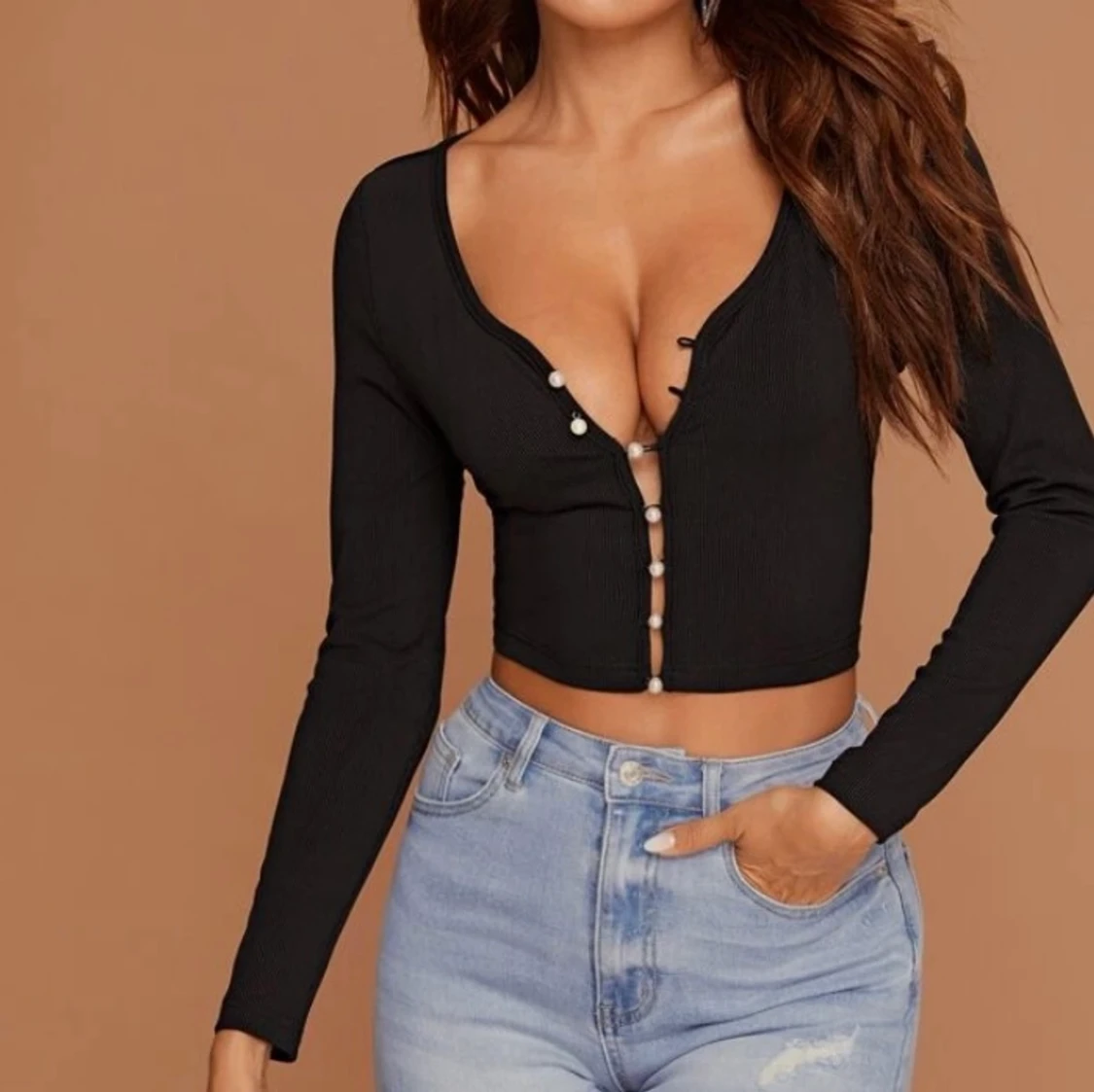 Fin topp med pärlor - 90