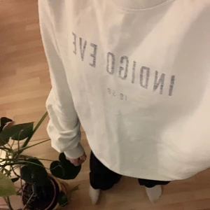 Sweatshirt - Fin vit sweatshirt med ett blått lätt tryck (det är inte urtvättad utan ska vara så)  från scotch&soda 😇originalpris: runt 800kr                                                       mitt pris: 110 + frakt :) skriv om ni har några frågor eller vill se fler bilder 🤎 !kolla in mina andra annonser! 