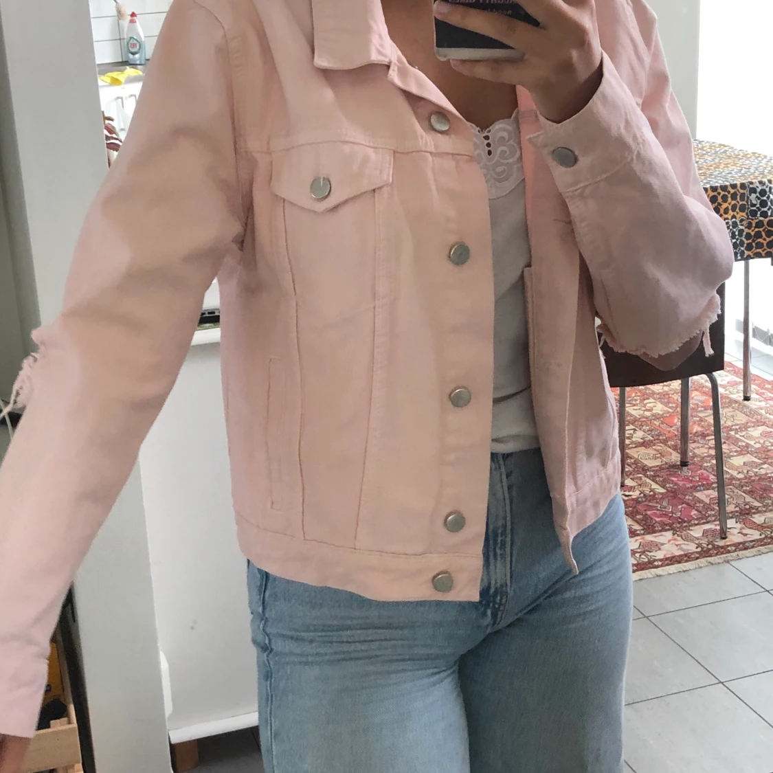 Rosa Jeansjacka 💕 - 91