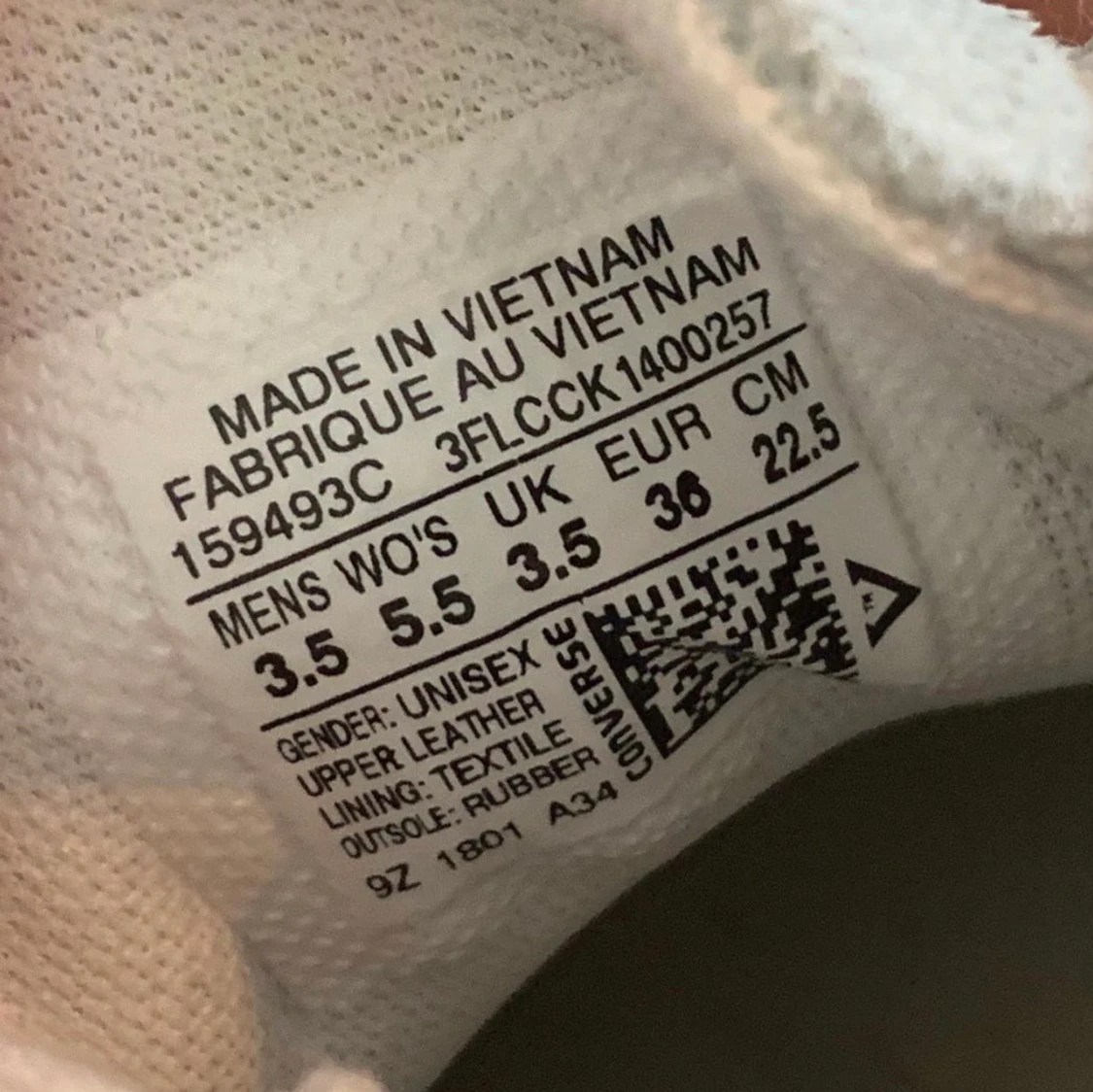 Converse One Star UK 3.5 - 90