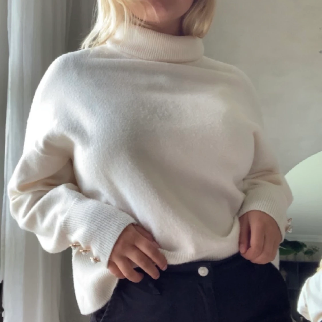 jätte gosig stickadtröja - 90