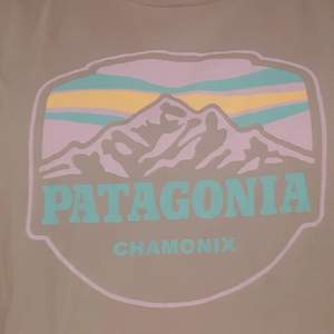 Cool patagonia t-shirt i storlek M. Den är grå med lila, grönt och brandgula på dig. Färgen stämmer bäst överens med andra bilden. Hör gärna av dig vid frågor 💕 JUST NU: 3 FÖR 2 PÅ ALLT I MIN SHOP
