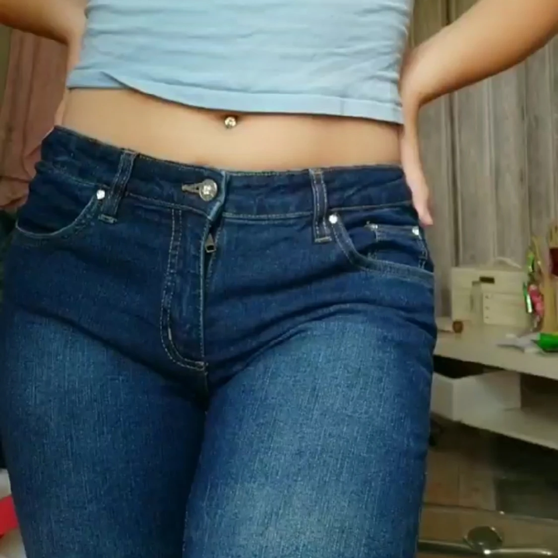 Såå sjukt snygga Vintage bootcut jeans - 90