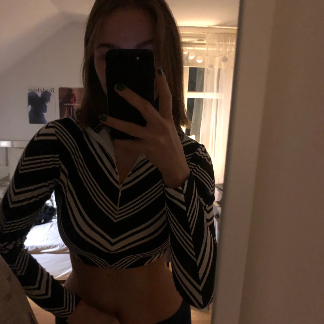 Långärmad croptop - 91