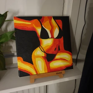 Tavla - Tavla, 30x30cm. Målad av mig. Priset är exkl. frakt! Har swish och kan posta🌻