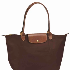  - Äkta longchamp väska, brun 