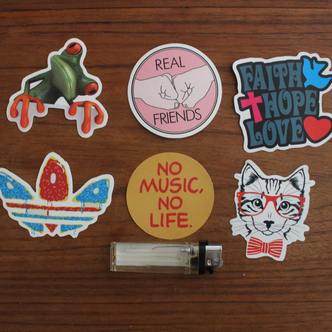 6 st klistermärken  - 90