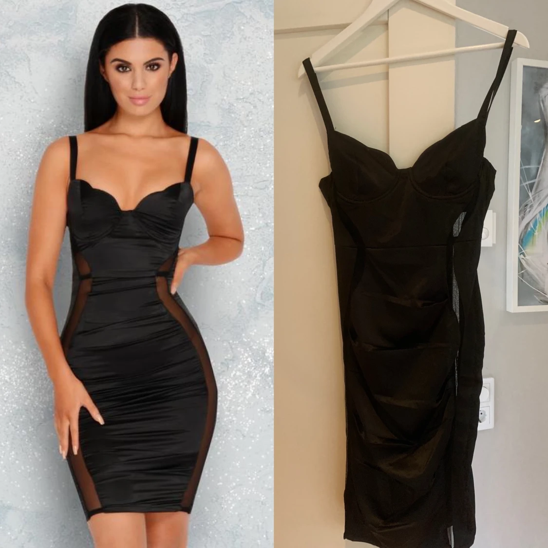 Ohpolly satinklänning i svart!