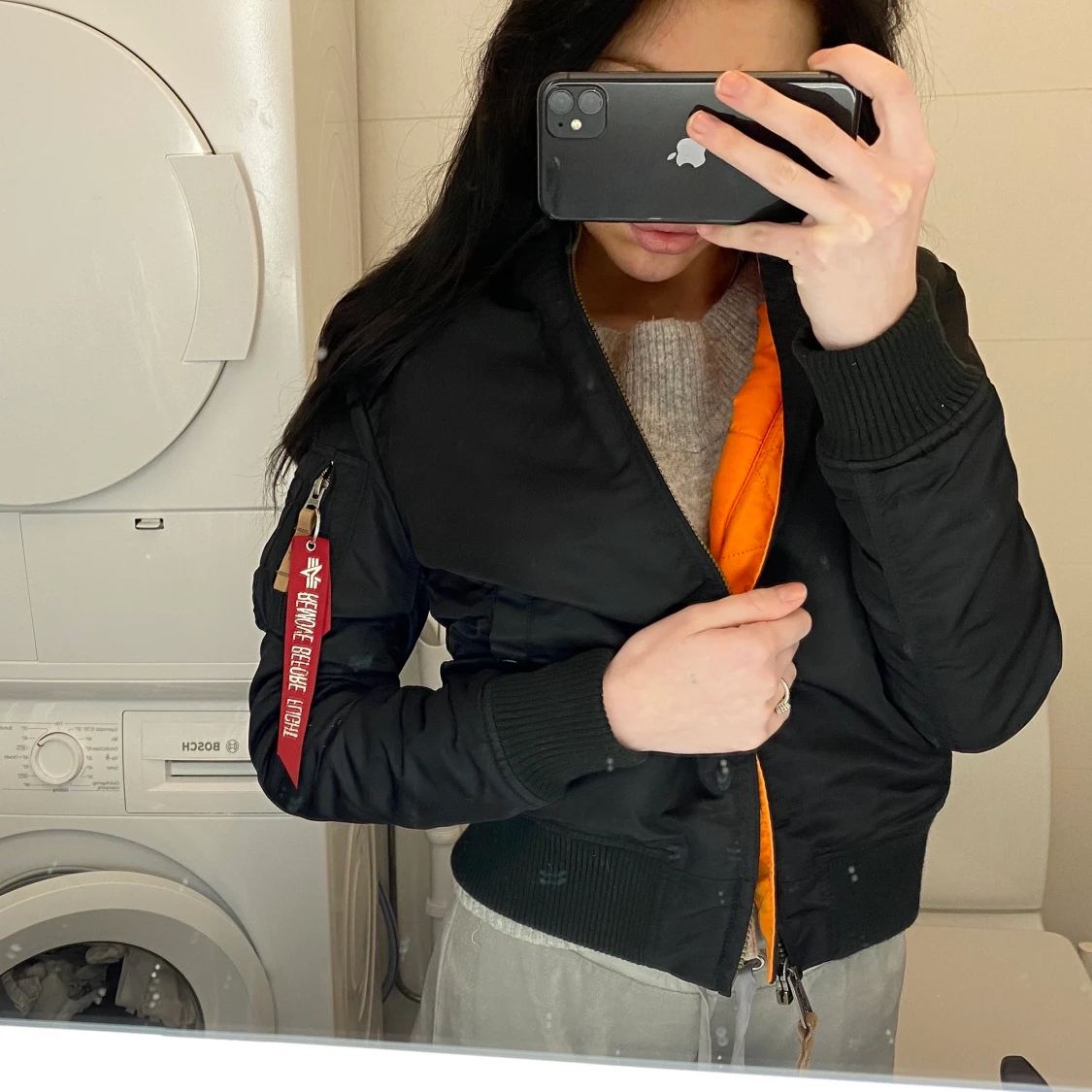 alpha industries jacka svart - 91