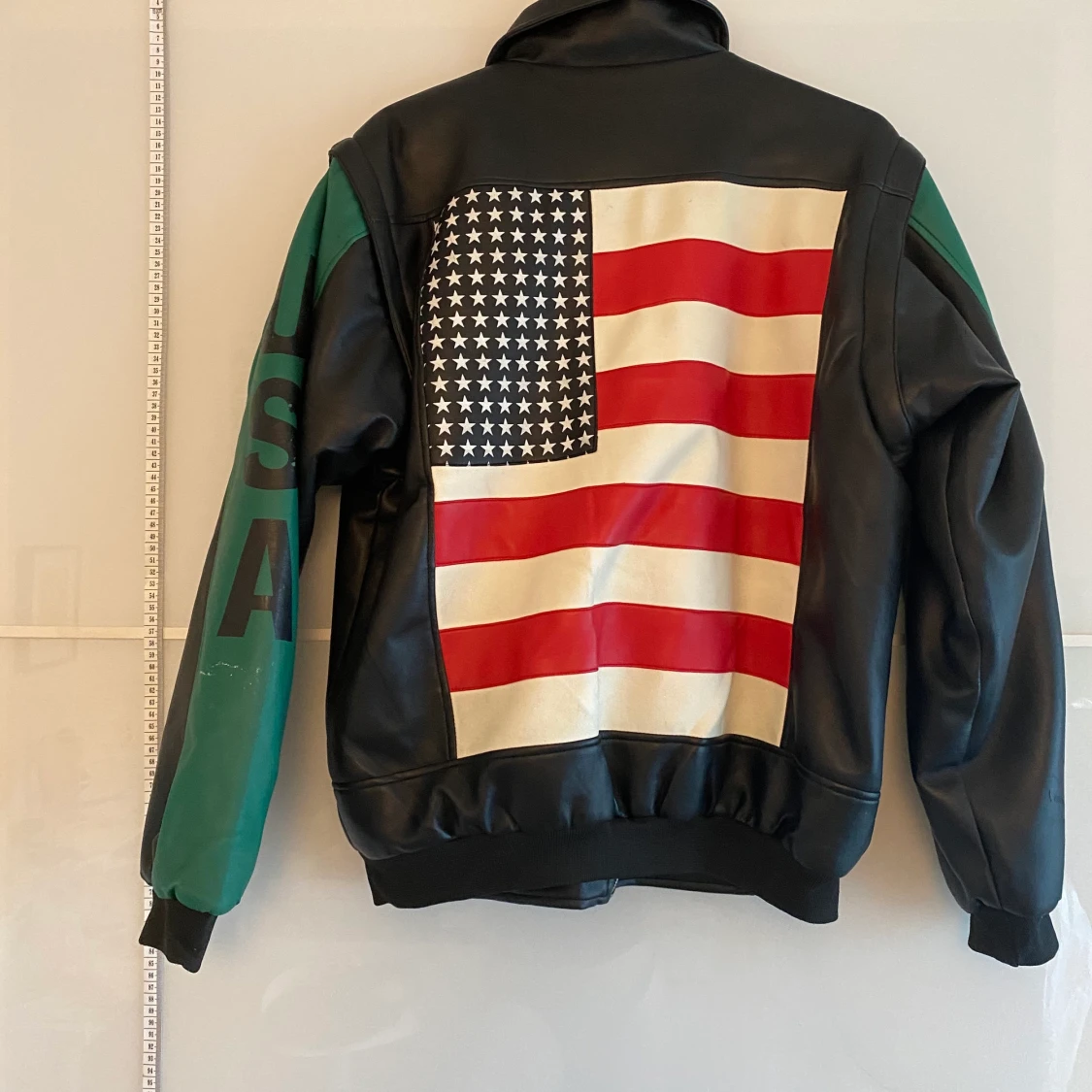 Fodrad fakeläder jacka - 91