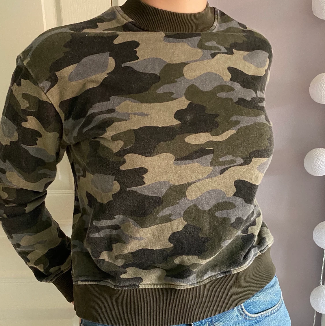 Sweatshirt i camo-mönster