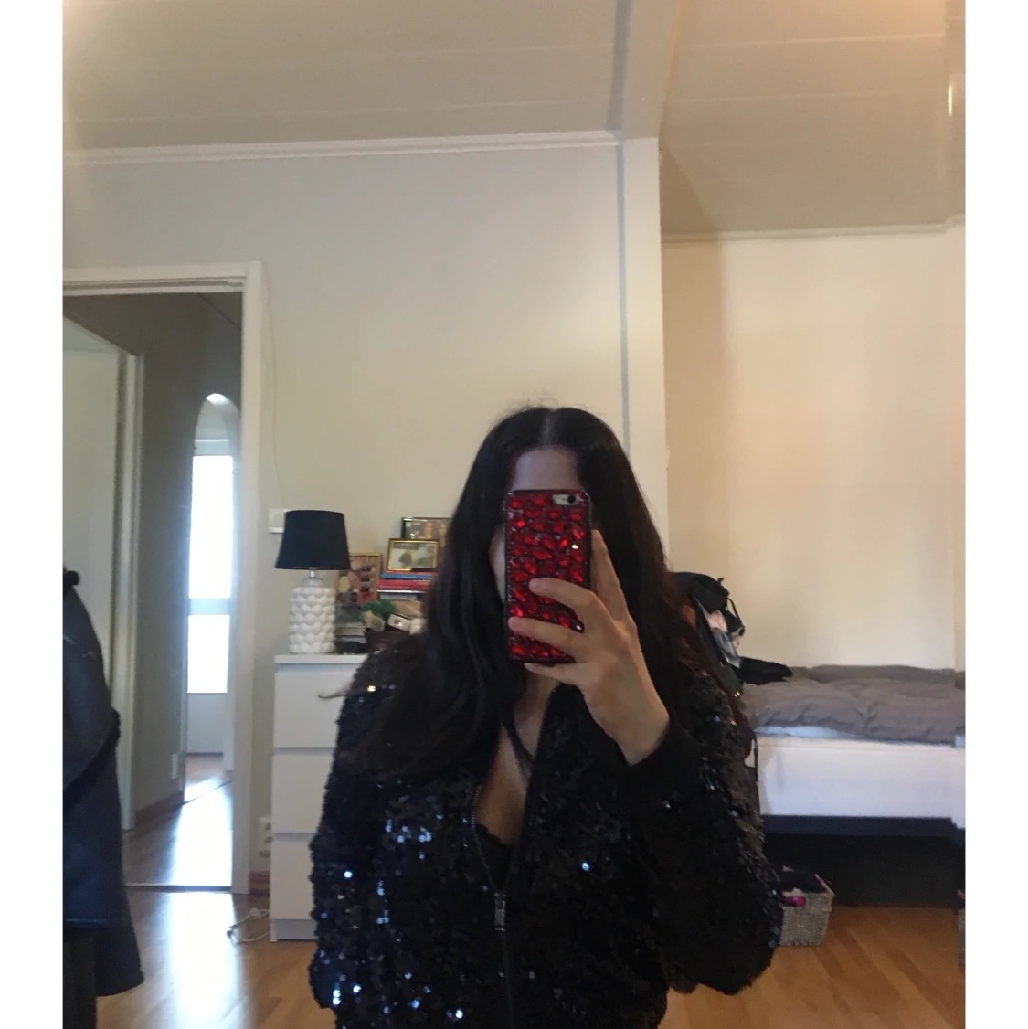 Paljett jacka / kofta i storlek small - 91