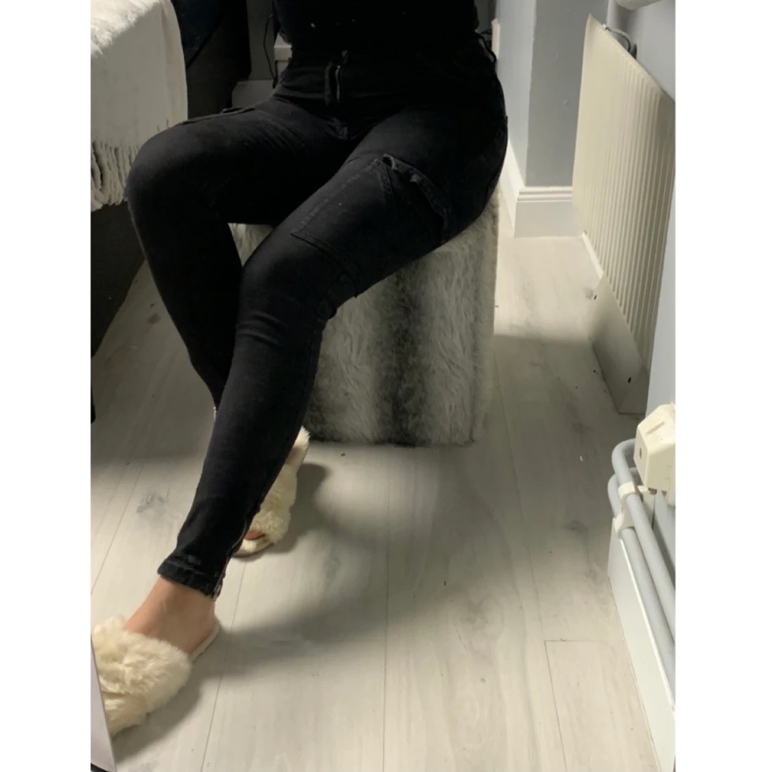 Svart Cargo byxa - 90